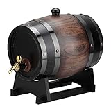 3L Oak Aging Barrel, Vintage Premium Oak Aging Weinfass mit Wasserhahn,Alter Ihren eigenen Whisky, Bier, Wein, Bourbon, Tequila, Rum, Hot Sauc & mehr für Zuhause,Café,Teehaus,Restaurant,H