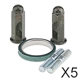 KESOTO 5X 1 Set Abgasbolzen Muttern Dichtungskit für GY6 50cc 125cc 150cl QMB139 ATV