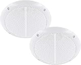 2er Pack - Outdoor Einbaulautsprecher - 15W RMS - 80W Musikleistung - Ø 150mm - Einbau Ø 120mm - für Boot Bad F