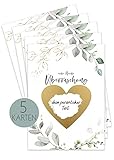 Rubbellose selber machen I Trauzeugin fragen I Willst du meine Trauzeugin sein Geschenk I Trauzeugin Geschenk I Rubbelkarte Valentinstag - Zum Beschriften - 5er Set GrünG