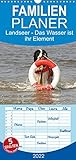 Landseer - Das Wasser ist ihr Element (Wandkalender 2022, 21 cm x 45 cm, hoch)