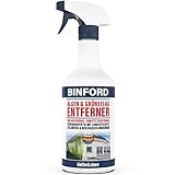 BINFORD Algen- & Grünbelagentferner gebrauchsfertig 750 ml chlorfrei & säurefrei für 15 qm,entfernt selbstständig Grünbelag & Flechten, Algenentferner für Stein & Fassade, Grünspan-E