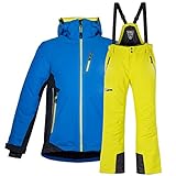 Killtec Skianzug Herren Jacke Mylo Blau + Hose Zayn Limette Gr. L