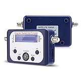 Digitaler Satellitenfinder, Tragbare Antennensatellitensignalstärkemessung, 950-2150 MHz SAT-Sucher Sat Finder mit LCD-Bildschirm, Summer und Komp