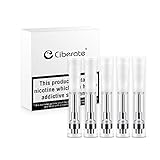 CBD öl Patrone Verdampfer Kartusche Atomizer clearomizer für CBD, Hanföl und E Liquid, Keramikspulentechnologie Pyrex-Glaskartusche nachfüllbar Vape Patronen, ohne Nikotin, 5 Stück