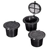 Eurosell - CoffeeDuck - Kaffee Kapseln Wiederbefüllbar für Nespresso - 3 Kapseln - Diese Espresso Kapseln passen in alle Nespresso Maschinen ab Oktober 2010 - Bitte stellen Sie sicher, dass Sie die richtige Maschine haben, bevor Sie dieses Produkt k