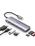 UGREEN USB C Hub HDMI USB C Adapter mit 4K HDMI, 3 USB 3.0, SD/TF Kartenleser kompatibel mit MacBook Pro/Air, Surface Pro 7, Surface Go, iPad Pro/Air, Galaxy Tab S7 und mehr Typ C G