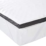 Amazon Basics - Bequeme Matratzenauflage mit Memory-Schaumstoff mit Bändern, 4 cm - 90 x 200