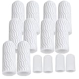 Mcvcoyh 14 Pcs Fingerschutz, Dicker Gel Finger Ärmel, Wasserdichter Silikon Fingerlinge für Finger Knacken, Finger Arthritis, Handek