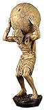 Desktop-Skulptur Atlas Skulptur Greek Gods Statue Harz Figur Handwerk Sammlung Welt griechische Figuren Wohnaccessoires Zubehör Geschenke Charak