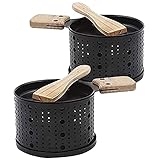 Tragbare Antihaft-Metallkäse Raclette Ofen Grillplatte Rotaster Backblech Herd Set Picknick Stick Backofen Back