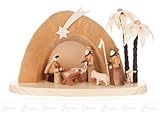 Krippen und Zubehör Weihnachtskrippe Breite x Höhe x Tiefe 10 cmx11 cmx8 cm NEU Erzgebirge Weihnachtsdeko Tischdek