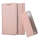 Cadorabo Hülle für Motorola Moto G3 in Classy ROSÉ Gold - Handyhülle mit Magnetverschluss, Standfunktion und Kartenfach - Case Cover Schutzhülle Etui Tasche Book Klapp Sty