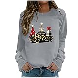 Weihnachten Kapuzenpullover Damen Longshirt Crinkle Shirt Damen top rosa Pullover Damen v Ausschnitt einfärben von Textilien Frauen t-Shirt Herbstjacken Damen Meine bestellungen anzeig