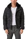 s.Oliver Herren Jacke mit abnehmbaren Webpelz black L