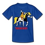 Spreadshirt Yakari Indianer Reitet Auf Seinem Pferd Kleiner Donner Kinder T-Shirt, 110-116, Royalb