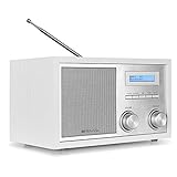 Blaupunkt RXD 180 Dab Plus Digital Radio, kleines Bluetooth Radio, Aux In, Ukw Fm Radio mit Rds, Küchenradio einfache Bedienung, Drehregler, weiß