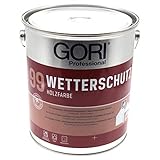 0,75L Gori 99 Professional weiß Holzfassaden-Farbe Wetterschutzfarb