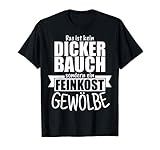 Herren Dicker Bauch Feinkost Gewölbe Spruch Geschenkidee Papa Vater T-S