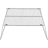 MFH Klappbarer Grillrost 38 x 25 cm Outdoor Grillgitter zum Aufstellen Rost Strandg