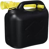 Cartrend 7740055 Reserve Kraftstoff-Kanister, PVC, UN-Zulassung, Schwarz, 5 L