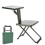 Multifunktionaler Hocker Feldsoldat Klappstuhl Tragbarer Arbeitsstuhl Dual Zweck Outdoor Schreibhocker Stark und Langlebig