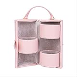 Lsthnm Schmuckschatulle Organizer Klein Für Ringe Ohrringe Halskette Schmuck Geschenkbox Mädchen Frauen- Pink