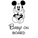 Baby On Board Mickey Mouse Disney Auto Aufkleber Aufkleber Vinyl JDM Funny C