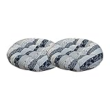 4er-Pack runde Sitzkissen für die Terrasse, 16 x 16 Zoll, runde Stuhlkissen, Stuhlkissen, Gartenmöbelkissen, Heimbodenkissen, Fensterkissen, 4-teiliges Set für den Innen- und Außenb