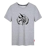 Monster Hunter T-Shirt,Monster Hunter Welt Baumwolle Kurzarm Cosplay Kostüm Für Studenten Spiel Liebhaber Geschenke Teen J XXXXL
