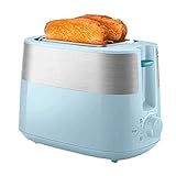 LYKYL 2 Scheiben Toaster Edelstahl Compact Toaster, Funktion/Reheat, Extra Wide Slot, Compact Edelstahl Toaster, Toaster O