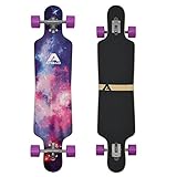 Apollo Longboard Supernova Special Edition Komplettboard mit High Speed ABEC Kugellagern, Drop Through Freeride Skaten Cruiser B