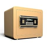 Starke Sicherheitsbox Hohe Sicherheit Elektronischer Safe Sicherheitsbox,Kleiner Wandverankerungstresor,Sicherheitsstahlsafe,für Zuhause & Büro,Schranksafe mit Tastatur für Geld,Schmuck,Bargeld(35x25x
