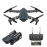 ZzCityTK E58 Mini Drohne Faltbare Höhenhalte Quadrocopter Drohnen WIFI FPV Hight Hold Automatische Rückkehr,Für Kinder und Drohnenliebhaber Urlaub Weihnachten Geburtstags geschenke (Schwarz)