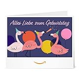 Amazon.de Gutschein zum Drucken (Flamingo Geburtstag)