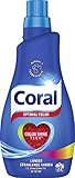 Coral Waschmittel flüssig für bunte Wäsche – 22 Waschladungen hygienisch reine Wäsche, extra stark gegen Flecken – Optimal Color Flüssigwaschmittel ( 1 x 1,1 L)
