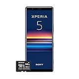 Sony Xperia 5 Bundle, 6.1” FHD+ HDR OLED 21:9 Display, 6GB RAM, 128GB Speicher, Blau + gratis 64 GB Speicherkarte [Exklusiv bei Amazon DE]