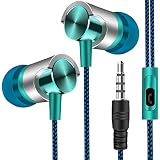 In-Ear-Ohrhörer Heavy Bass Nylon-Kabel Robuste, zugfeste Ohrhörer mit Mikrofon Tragbarer Universal-Kopfhö