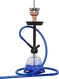 AMY 038 I Need You Klick Shisha Wasserpfeife (Blau Schwarz matt)