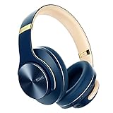 DOQAUS Bluetooth Kopfhörer Over Ear, [Bis zu 52 Std] Kabellose Kopfhörer mit 3 EQ-Modi, HiFi Stereo Faltbare Headset mit Mikrofon, weiche Ohrpolster für iPhone/ipad/Android/Laptops (Navy Blau)