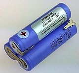 Ersatz - Akku (BO22) Bosch PSR 10,8 V - 2200mAh - mit 2,8 Steckkontakten (Faston)