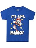 SUPER Mario BROS Jungen T-Shirt Blau 122