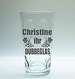 Böckling Dubbeglas mit Gravur 0,5 Liter/Name SOI-sei-Ihr Dubbeg