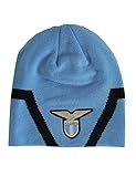 Migliardi Zuccotto-Mütze für Erwachsene, S.S. Lazio Offizielles Produkt, Hellblau mit Log