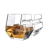 Set mit 2 Gläsern – Old Fashioned Whiskey Tumbler – Geschenke für Männer, Vater, Ehemann, Opa, Bruder (354 ml) – perfekt für Scotch, Bourbon und altmodische Cock