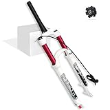 LvTu MTB Fahrrad Luft Vorderrad Gabel 26 27.5 29 Zoll, Ultraleicht Magnesiumlegierung Mountainbike Federgabel Gerades/Konisches Rohr Für 1.5-2.45' R