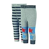 Sterntaler Baby Jungen Dp Ringel+sterne Leggings, Hellgrau Mel., 80 EU