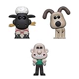 Funko Pop! Wallace & Gromit Wallace, Gromit und Shaun das Schaf, 3 Stück