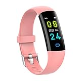 YoYoFit Fitness Tracker Kinder mit Blutdruck Pulsmesser,Fitness Uhr Wasserdicht IP68 Schwimmaktivität Schrittzähler,Fitness Armband mit Schlafmonitor Aktivitätstracker für Damen H