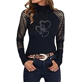 HHOP Oberteil Damen sexy damenshirts lässig Kurzarm Oversize Damen sexy Pullover Damen Kapuzenpullover Hoodie blusen & Tuniken für Damen damskie kardigany i swetry Sommer Bluse Oberteil Damen eleg